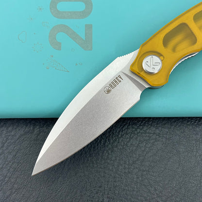 KUBEY knife KU333G Leaf Linerlock Ultem  Folding Knives