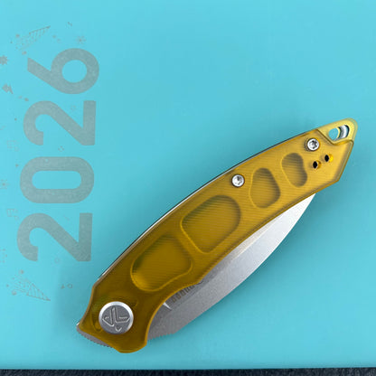 KUBEY knife KU333G Leaf Linerlock Ultem  Folding Knives