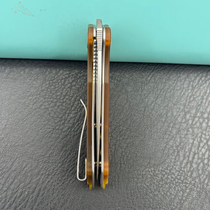 KUBEY knife KU333G Leaf Linerlock Ultem  Folding Knives