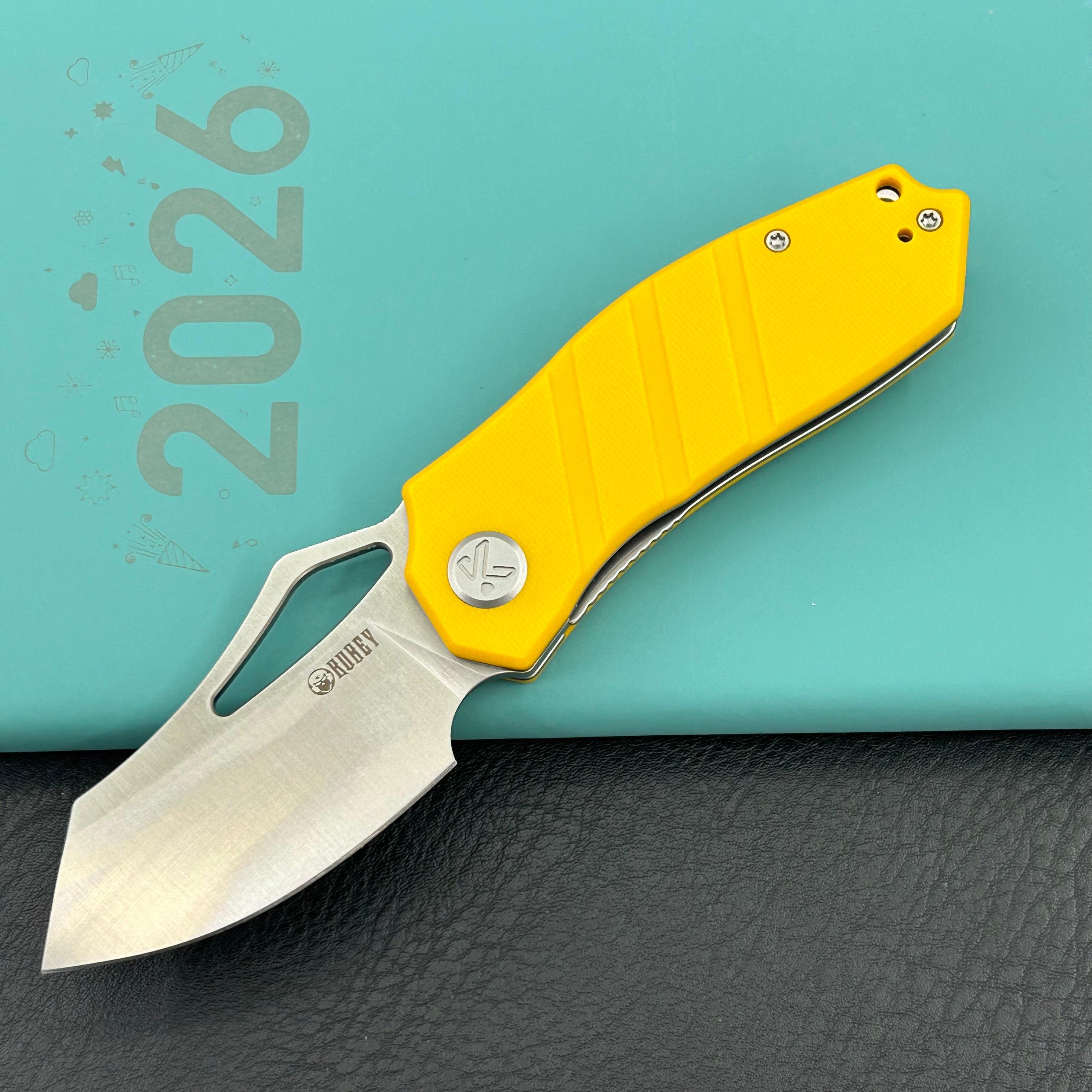 KUBEY knife KU335E Ceyx Linerlock Yellow  Folding Knives