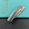 KUBEY KB386A Momentum Frame Lock Front Flipper Pocket Folding Knife Grey Titanium Handle 3.43" Beadblast M390