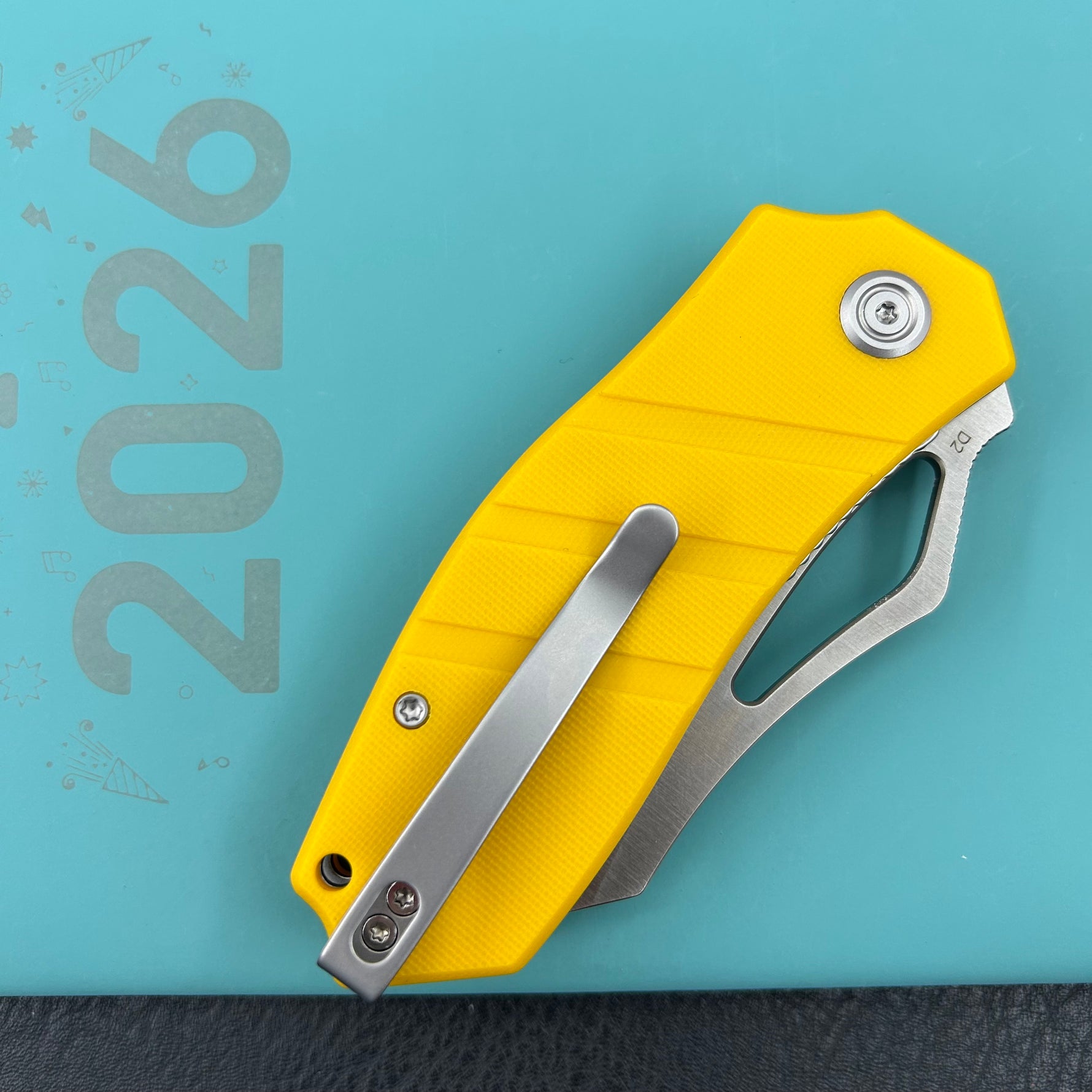 KUBEY knife KU335E Ceyx Linerlock Yellow  Folding Knives