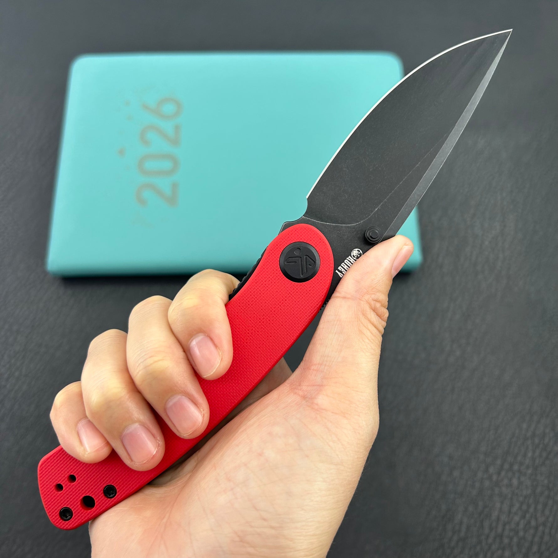 KUBEY knife KU344P Momentum Linerlock Black Red  Folding Knives