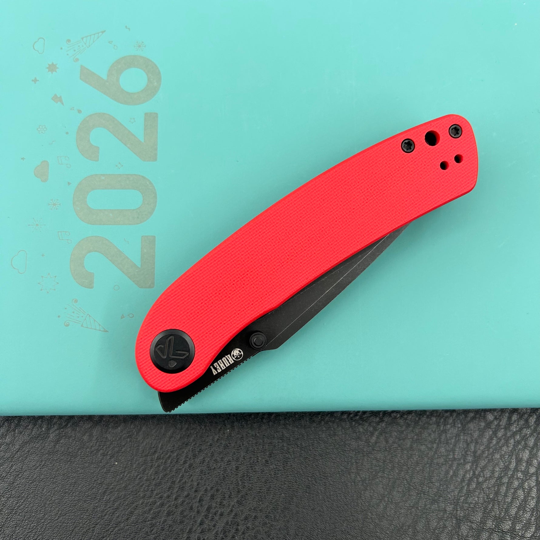 KUBEY knife KU344P Momentum Linerlock Black Red  Folding Knives