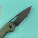 KUBEY knife KU324L Doris Linerlock Black Green Folding Knives
