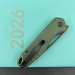 KUBEY knife KU324L Doris Linerlock Black Green Folding Knives