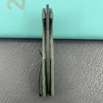 KUBEY knife KU324L Doris Linerlock Black Green Folding Knives