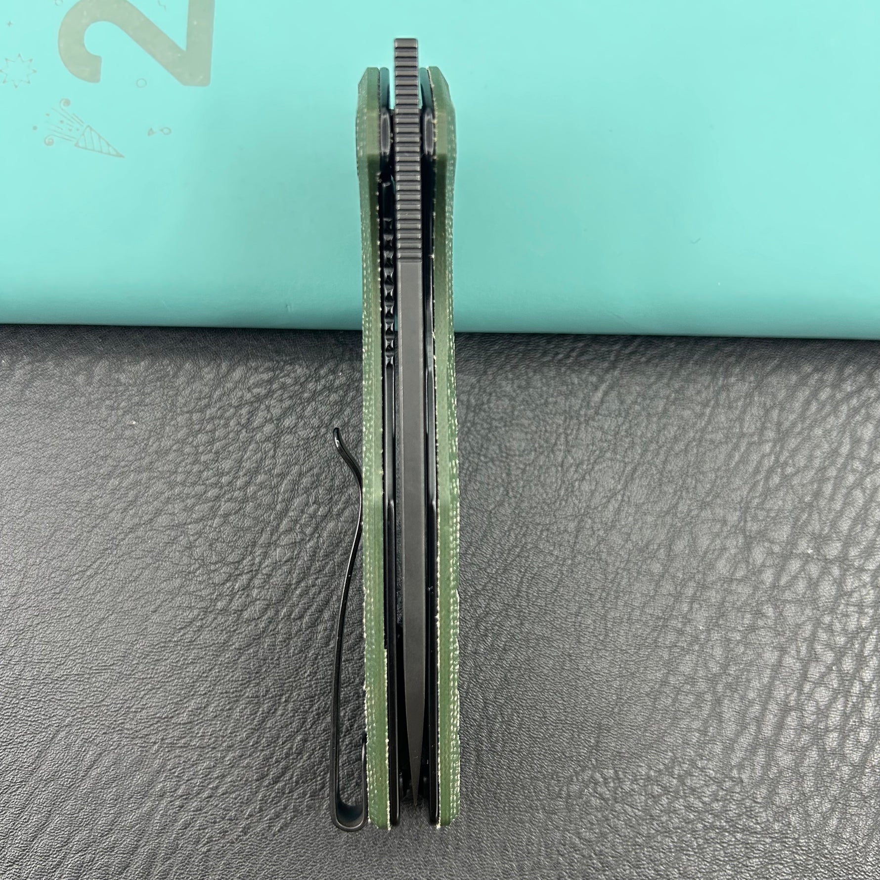 KUBEY knife KU324L Doris Linerlock Black Green Folding Knives