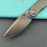 KB KNIVES KB386D Momentum Frame Lock Front Flipper Pocket Folding Knife DLC Titanium Handle DLC M390 Blade