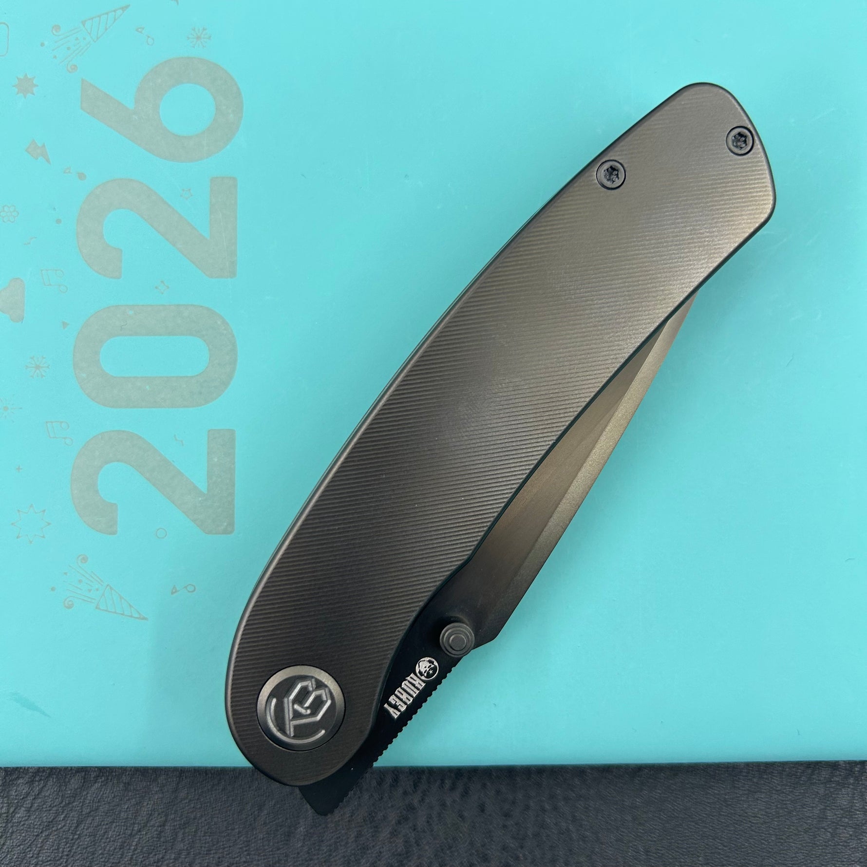 KB KNIVES KB386D Momentum Frame Lock Front Flipper Pocket Folding Knife DLC Titanium Handle DLC M390 Blade