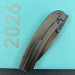 KB KNIVES KB386D Momentum Frame Lock Front Flipper Pocket Folding Knife DLC Titanium Handle DLC M390 Blade