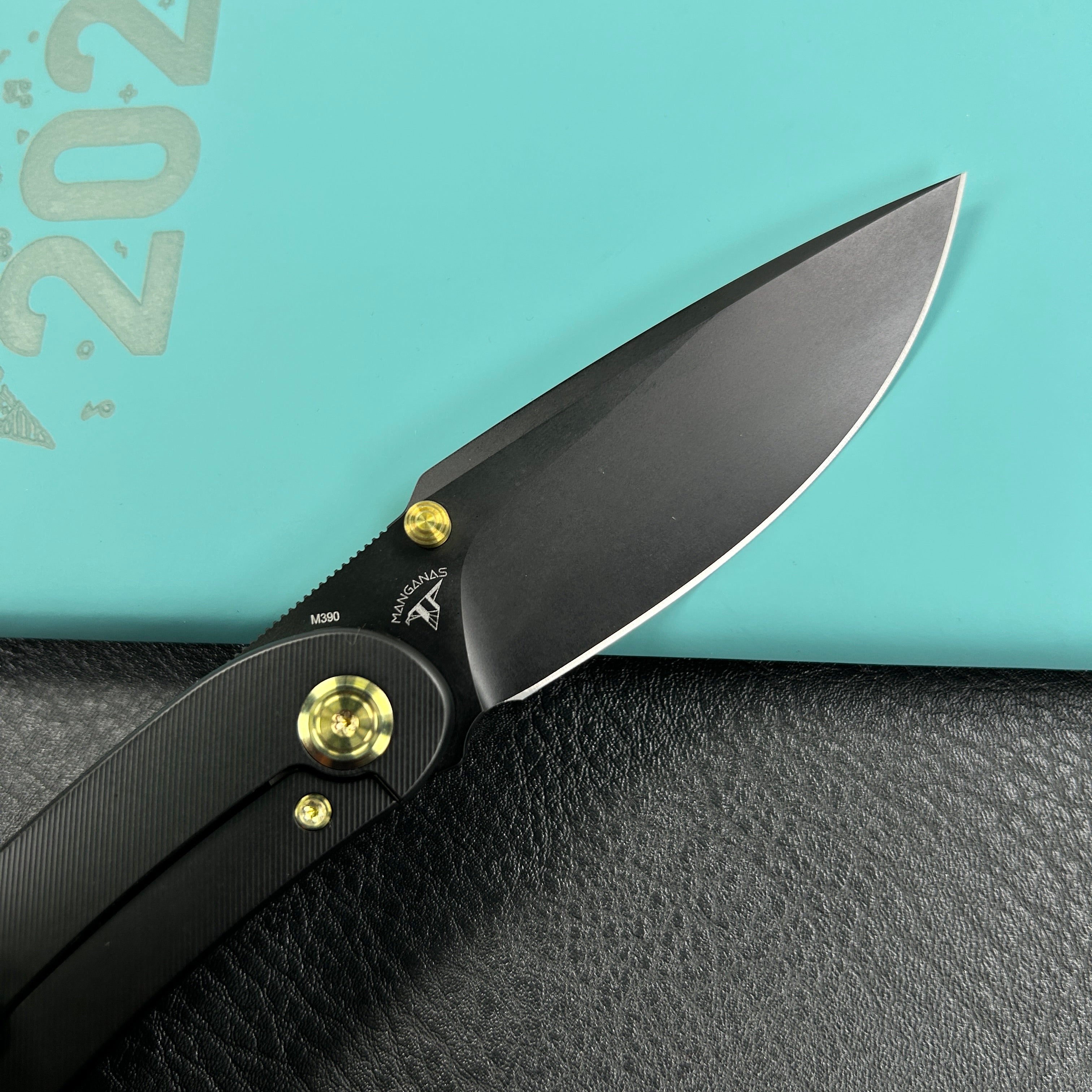 KUBEY KB386B Momentum Frame Lock Front Flipper Pocket Folding Knife  Black Handle 3.43" Black Coated Bohler M390