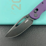 KUBEY knife KU504D Stalker Crossbar Lock Black Purple  Folding Knife