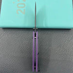 KUBEY knife KU504D Stalker Crossbar Lock Black Purple  Folding Knife