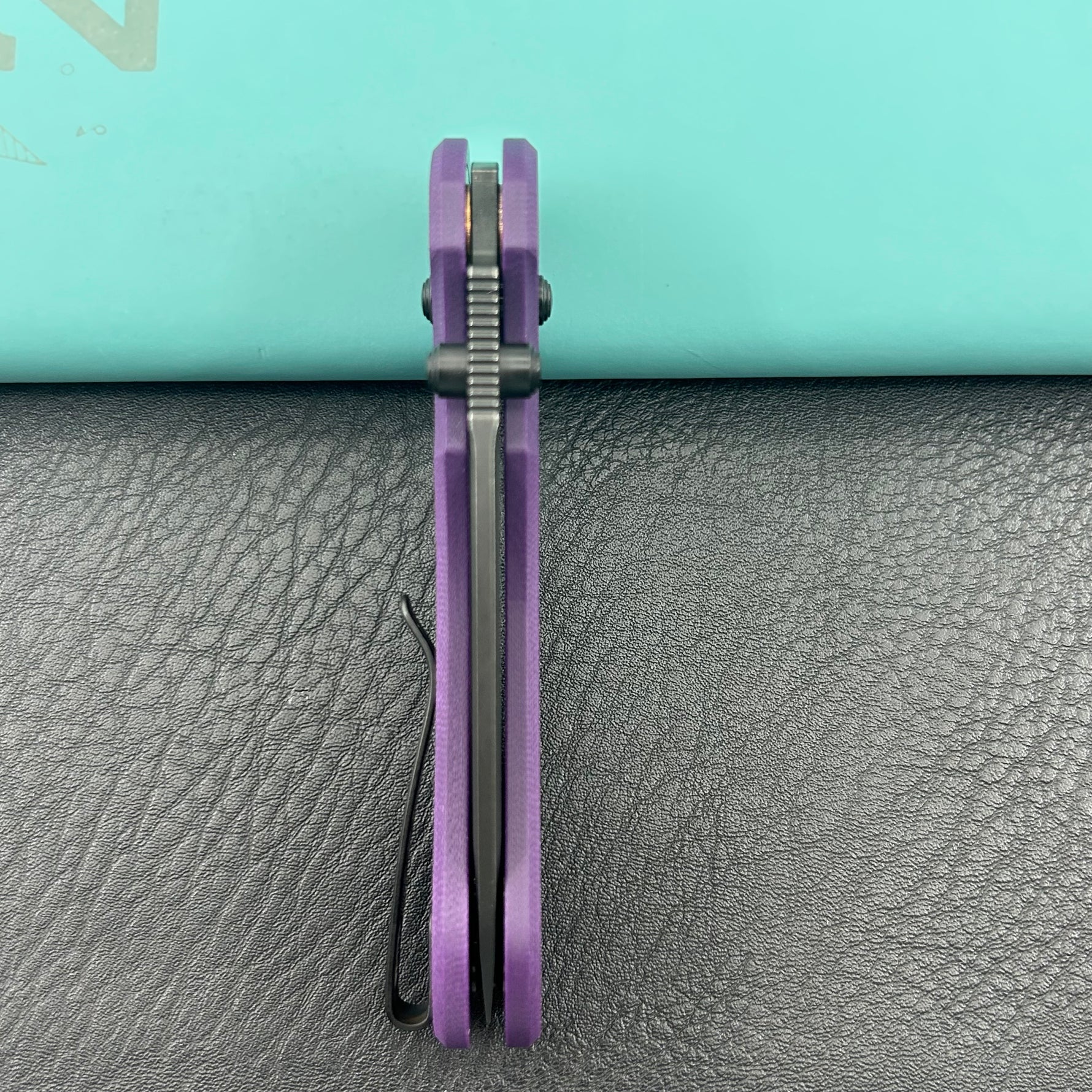 KUBEY knife KU504D Stalker Crossbar Lock Black Purple  Folding Knife