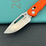 KUBEY knife KU504B Stalker Crossbar Lock Orange  Folding Knife