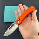 KUBEY knife KU504B Stalker Crossbar Lock Orange  Folding Knife