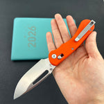 KUBEY knife KU504B Stalker Crossbar Lock Orange  Folding Knife