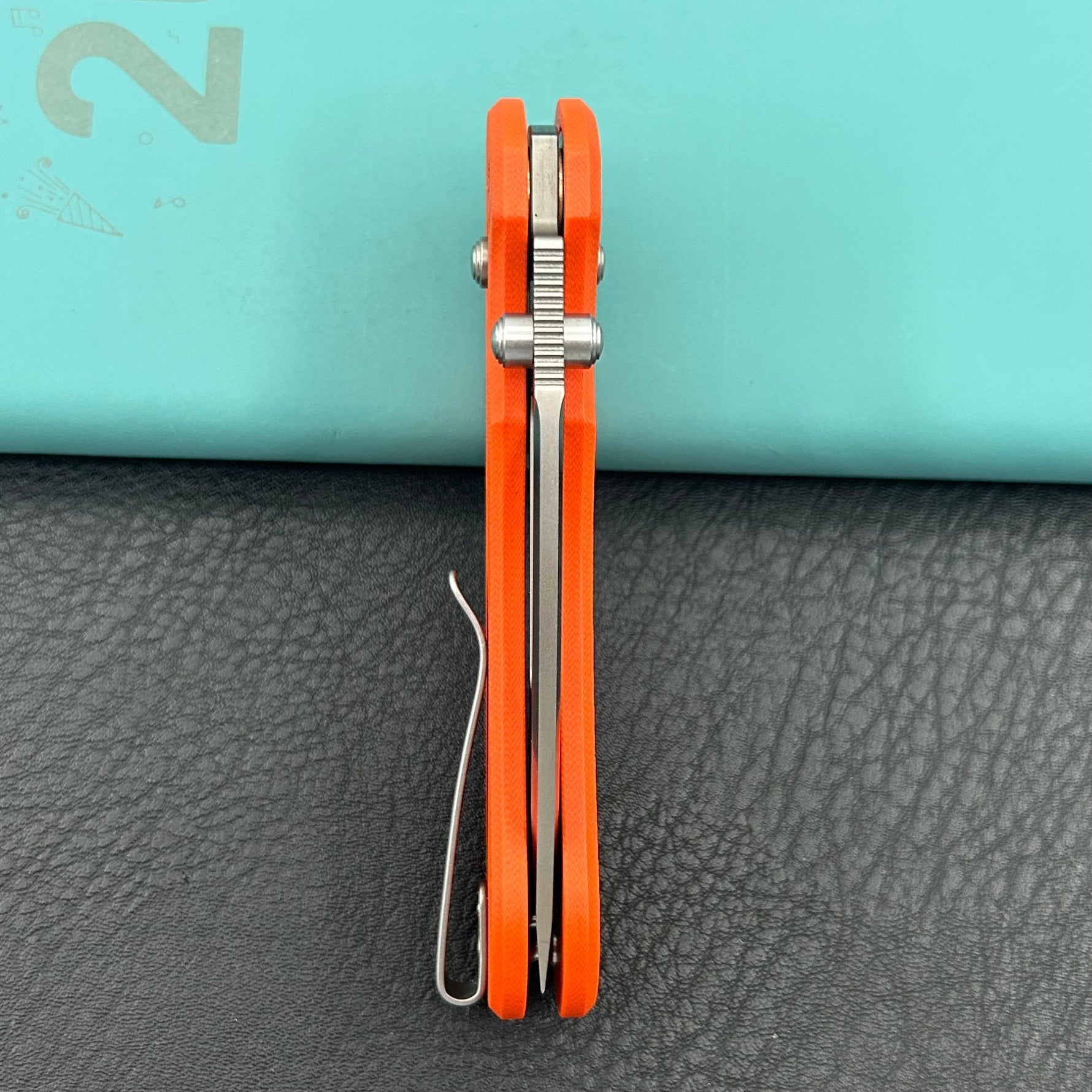 KUBEY knife KU504B Stalker Crossbar Lock Orange  Folding Knife