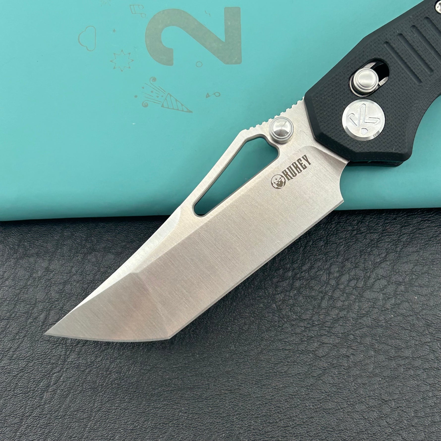 KUBEY knife KU433A Tantorian Crossbar Lock Black Folding knife