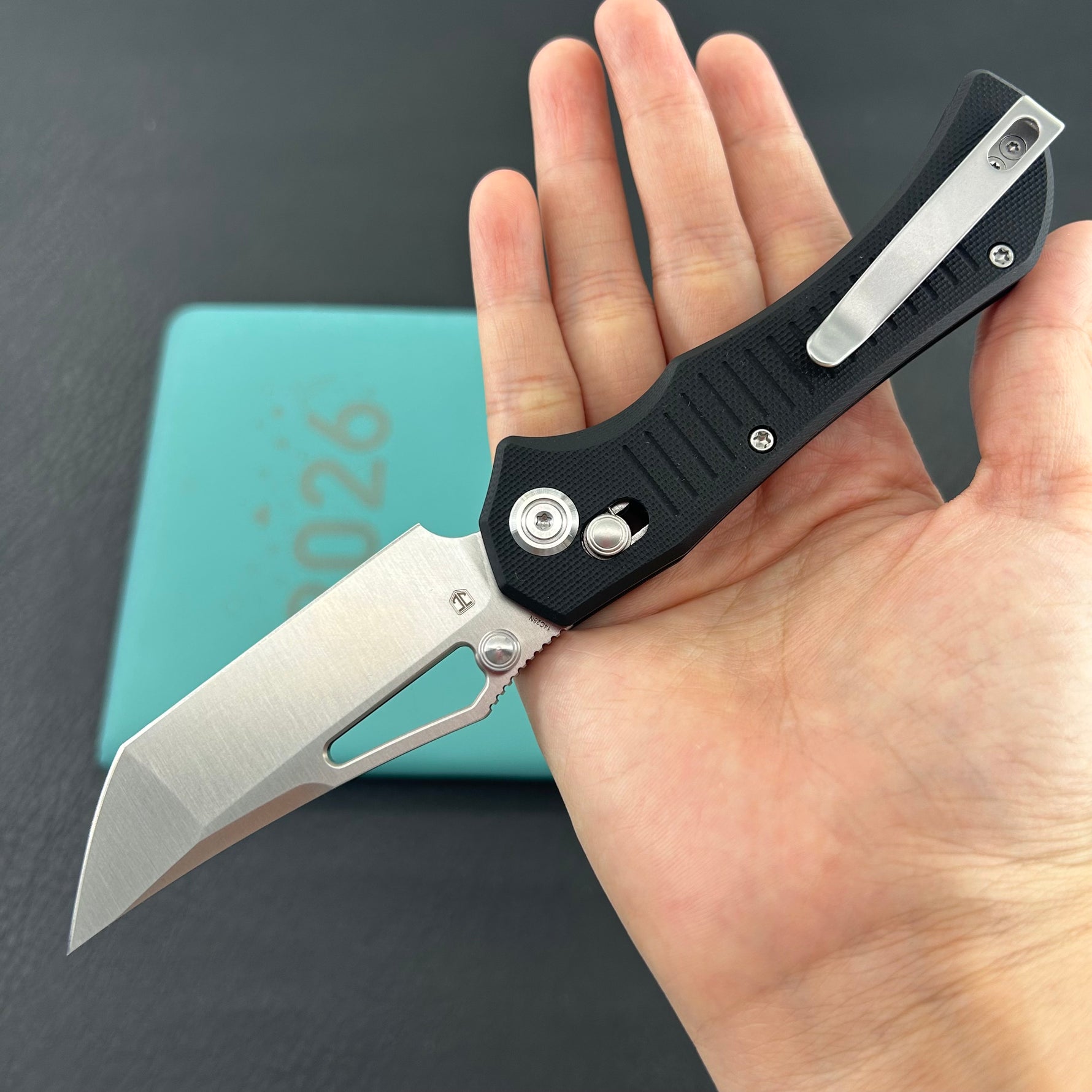 KUBEY knife KU433A Tantorian Crossbar Lock Black Folding knife