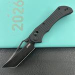 KUBEY knife KU433D Tantorian Crossbar Lock Blackout Folding knife