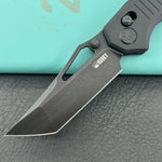 KUBEY knife KU433D Tantorian Crossbar Lock Blackout Folding knife