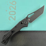 KUBEY knife KU433D Tantorian Crossbar Lock Blackout Folding knife