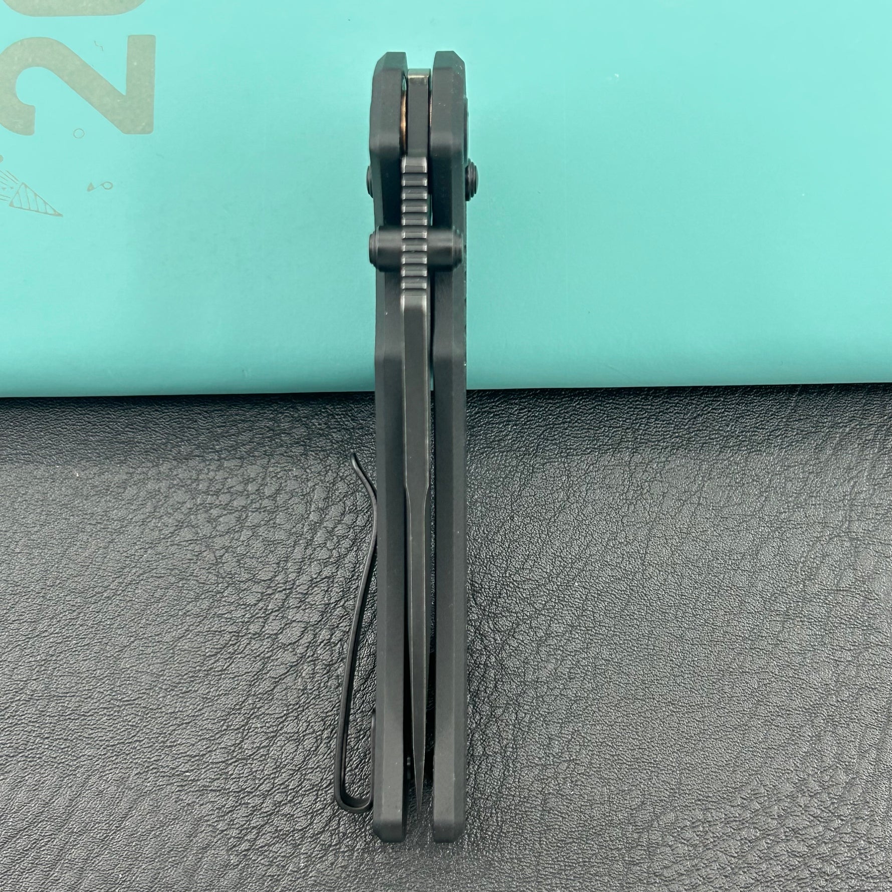 KUBEY knife KU433D Tantorian Crossbar Lock Blackout Folding knife