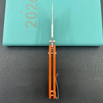 KUBEY knife KU433B Tantorian Crossbar Lock Orange Folding knife
