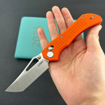 KUBEY knife KU433B Tantorian Crossbar Lock Orange Folding knife