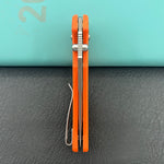 KUBEY knife KU433B Tantorian Crossbar Lock Orange Folding knife