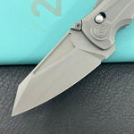 KB KNIVES KB400G Sumo Crossbarlock Folding Knife Darkwash Titanium Handle 3.15" Darkwash M390 Blade