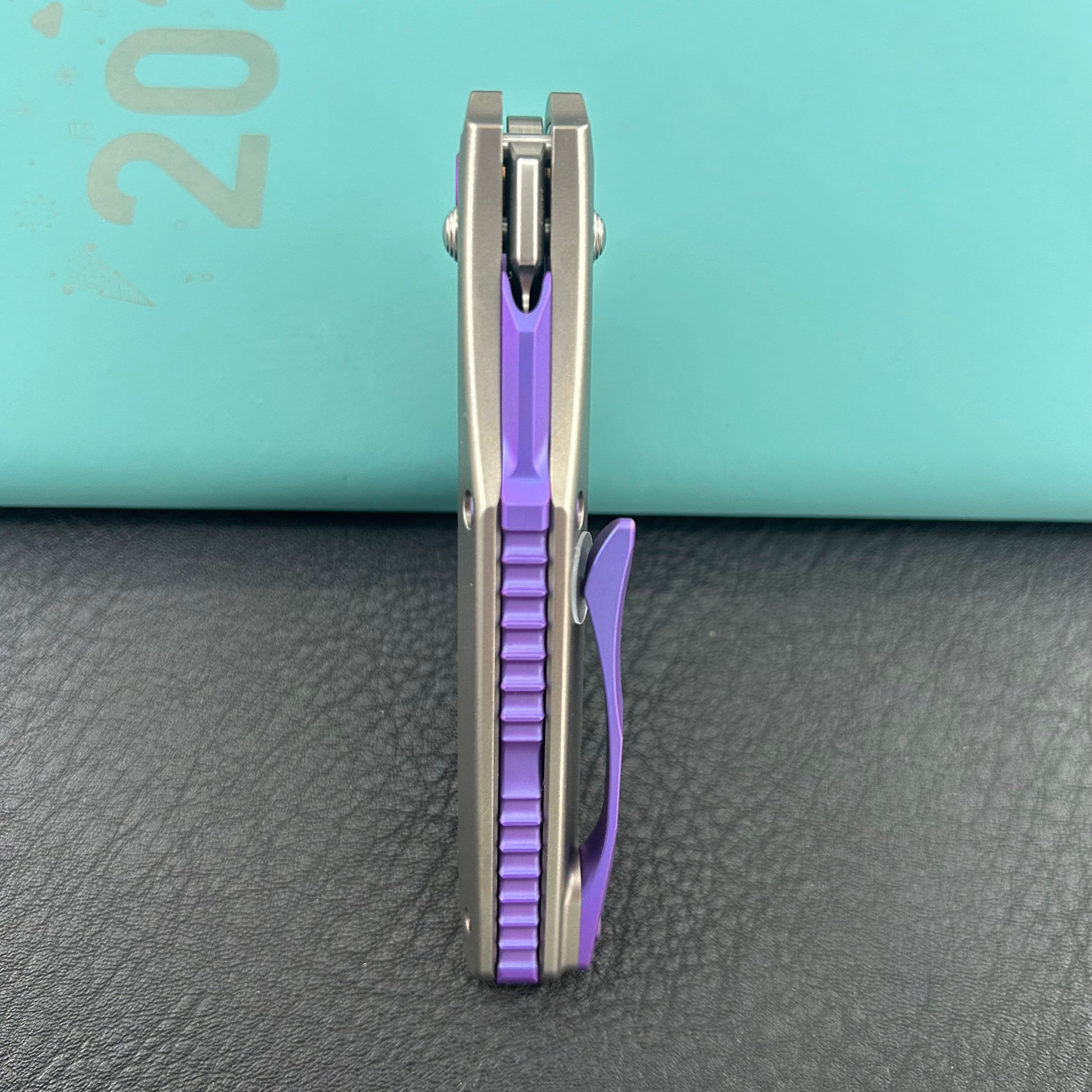 KB KNIVES KB400F Sumo Crossbarlock Folding Knife Gray Titanium