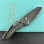 KB KNIVES KB400H Sumo Crossbarlock Folding Knife DLC Titanium Handle 3.15" DLC M390 Blade