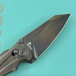 KB KNIVES KB400H Sumo Crossbarlock Folding Knife DLC Titanium Handle 3.15" DLC M390 Blade