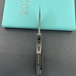 KB KNIVES KB400H Sumo Crossbarlock Folding Knife DLC Titanium Handle 3.15" DLC M390 Blade