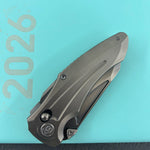 KB KNIVES KB400H Sumo Crossbarlock Folding Knife DLC Titanium Handle 3.15" DLC M390 Blade