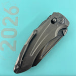 KB KNIVES KB400H Sumo Crossbarlock Folding Knife DLC Titanium Handle 3.15" DLC M390 Blade