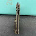 KB KNIVES KB441C Insomnia Frame Locking Folding Knife bronze  Titanium Handle 3.46" DLC Satin M390 Blade
