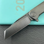 KB KNIVES KB442C Nexus Folding Knife DLC Titanium Handle 3.66''DLC Belt Satin M390 Blade