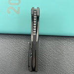 KB KNIVES KB442C Nexus Folding Knife DLC Titanium Handle 3.66''DLC Belt Satin M390 Blade