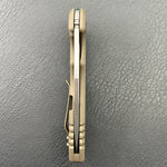 KB KNIVES KB476C Husky Tactical Flipper Folding Knife Bronze Titanium Handle 3.70'' Belt Satin 20CV Blade