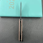 KUBEY Knife KU291-1D Vagrant Linerlock Green Nebula Micarta 14C28N Folding Knife