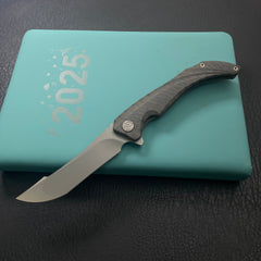 KB KNIVES KB387B Cyrus Folding Knife Flame Ano Titanium Handle 3.46'' Beadblast M390  Folding Knife