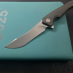 KB KNIVES KB387B Cyrus Folding Knife Flame Ano Titanium Handle 3.46'' Beadblast M390  Folding Knife