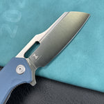 KUBEY KU328H Atlas Nest Liner Lock Folding Knife Denium Blue G10 Handle 3.31" Satin 14C28N