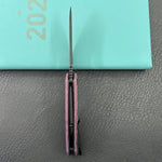KUBEY Knife KU291-1B Vagrant Linerlock Black Nebula Micarta 14C28N Folding Knife