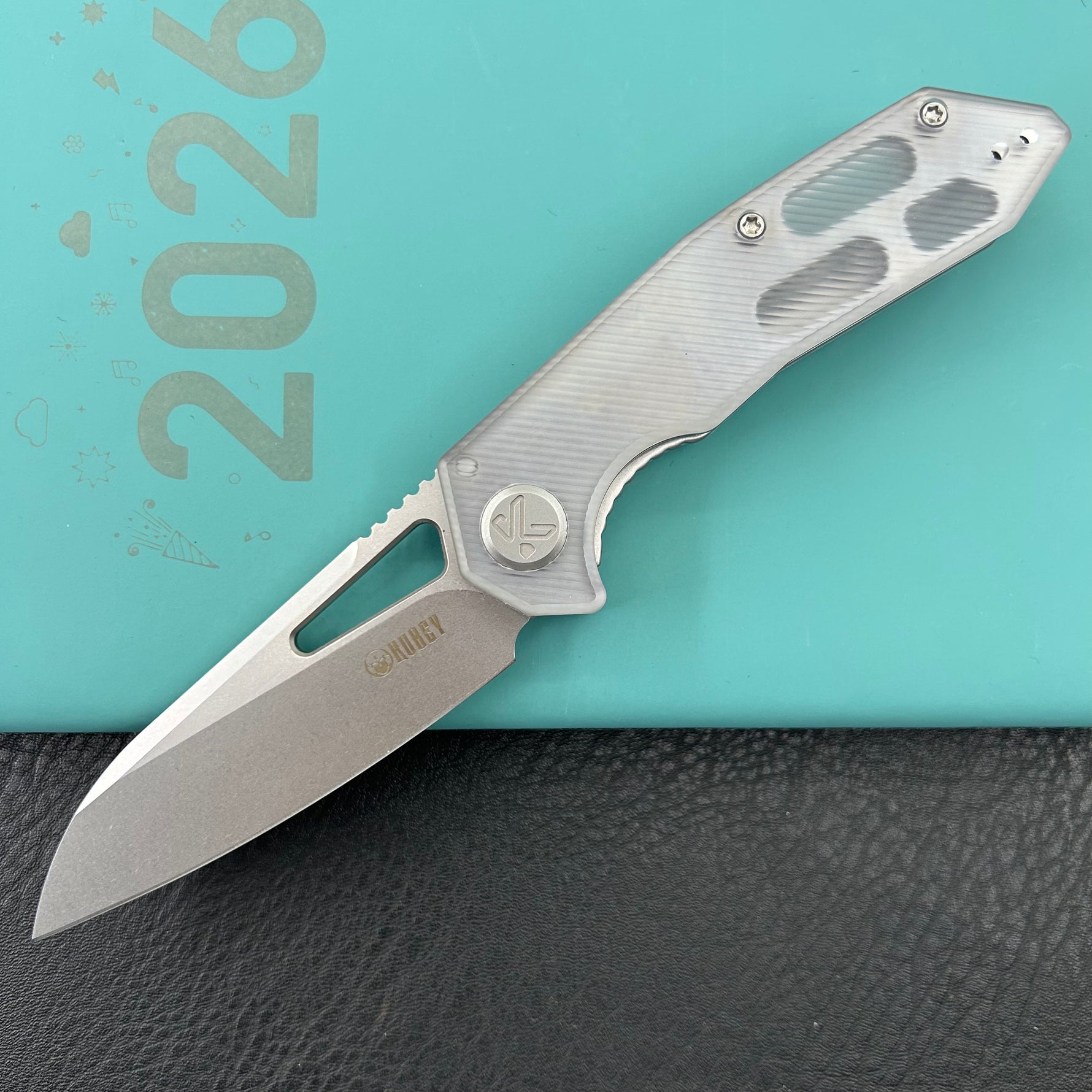 KUBEY Knife KU291-1E Vagrant Linerlock Translucent Polycarbonate    Fold Knife
