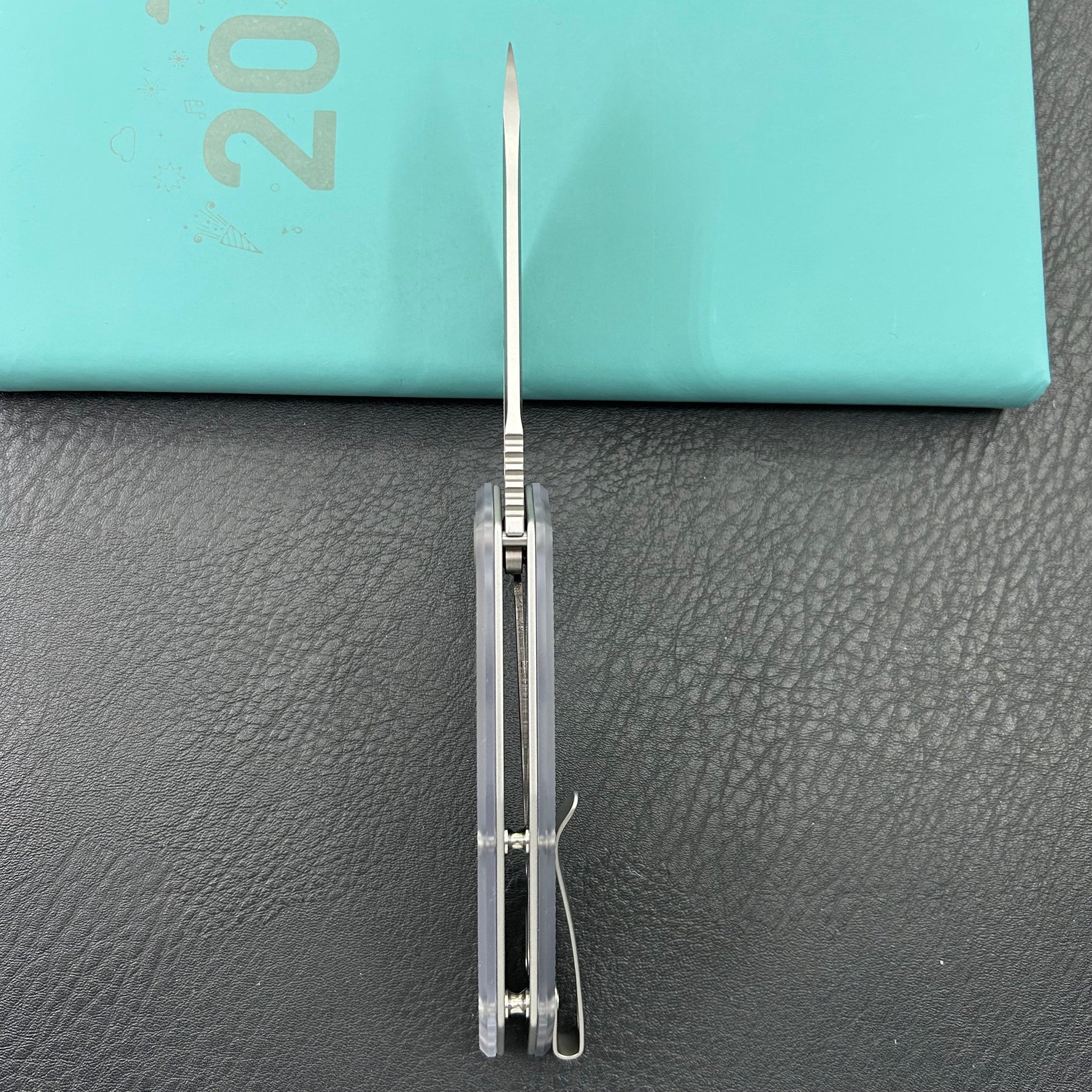 KUBEY Knife KU291-1E Vagrant Linerlock Translucent Polycarbonate    Fold Knife